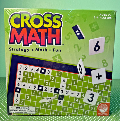 NEW MindWare Cross Math Strategy Math Educational Board Game STEM family night