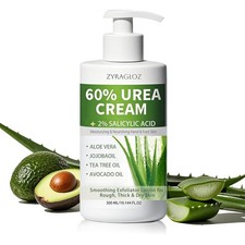60 Urea Cream with 2 Salicylic Acid, Urea Cream 60 Percent for Feet Hands, M