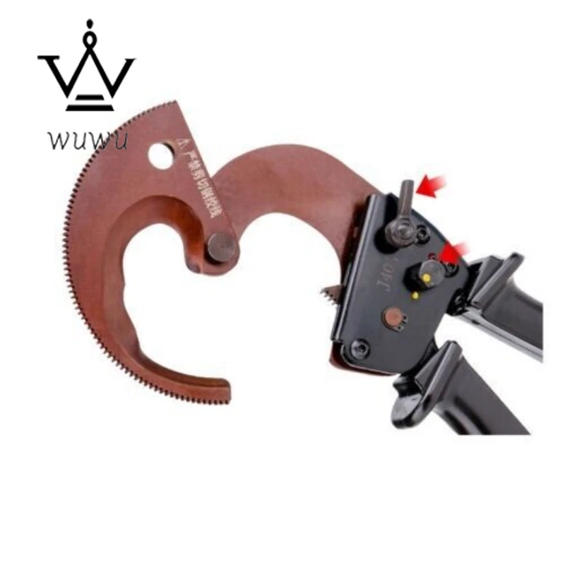 J40A 300 mm 2 alicates de cable trinquete tijeras de cable manual máquina de corte de cable Foto 3 de 4