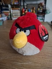 2011 Angry Birds Red Bird 5" Plush Stuffed Animal Figure Toy NO SOUND  NEW 