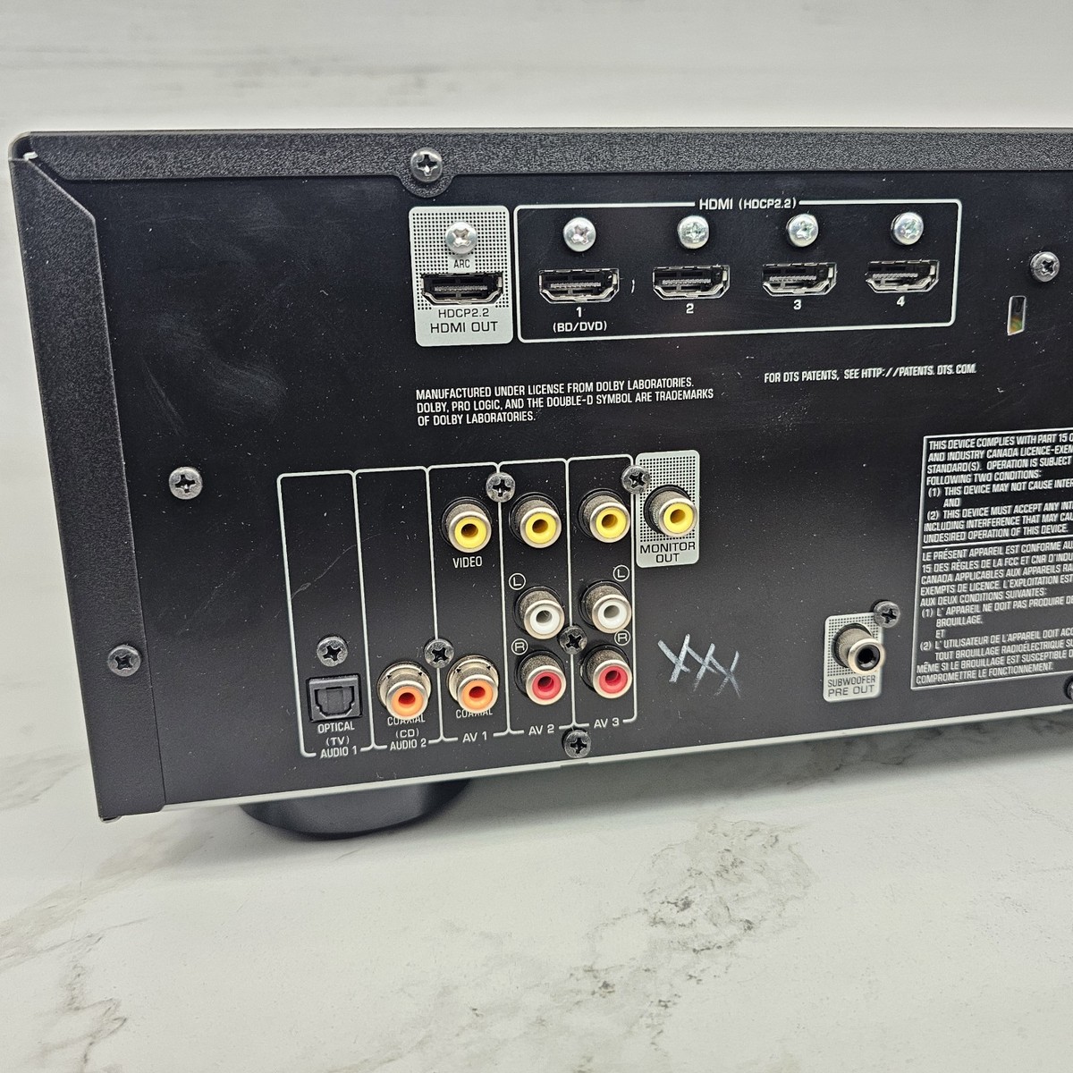 Yamaha RX-V381 5.1 Channel Home Theater Receiver, HDMI 4K Ultra-HD