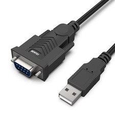 BENFEI USB to Serial Adapter, RS-232 Male 9-pin DB9 5 feet, Black