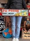 Antique Vintage Style Metal Sign Papoose Root Beer Made in USA