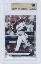 Cam Smith Astros 2025 Topps 1st League Homer Caps Big Win #58 BGS 10 Rookie Card
