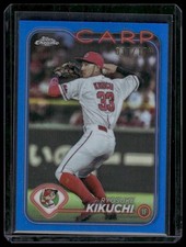 2024 Topps Chrome NPB #163 Ryosuke Kikuchi Blue Refractors #/150
