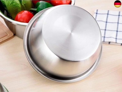 Colander Stainless Steel Strainer and Mixing Bowl Set Kitchen Strainer Pasta
