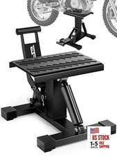 Motorcycle Dirt Bike Stand,1000Lbs Capacity Lift Jack Hoist Table Height black