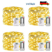 Lichterkette 100 LED 10M Silberdraht Warmweiß