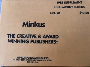 Minkus United Nations Imprint Blocks 1985 Supplement # 28