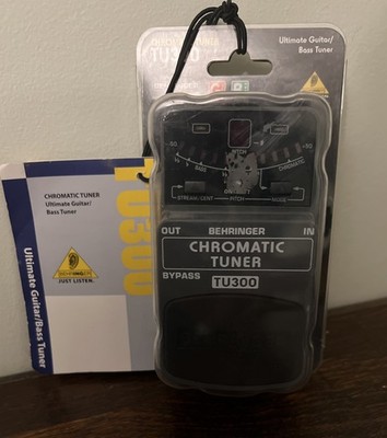 BEHRINGER Chromatic TU300 Ultimate Guitar/Bass Tuner, Grey NEW