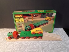 Brio Wooden Train Car Transporter Set 33518 1980's Complete Golden Era