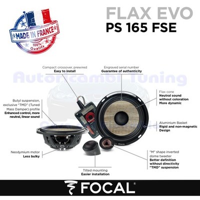 FOCAL FLAX EVO PS165FSE Slim Zweiwege-Lautsprechersystem 120W 60Wrms