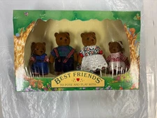 Vintage 1986 AMC Best Friends Calico Critters Open Box Toys Family Bears Cubs