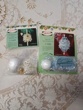 LeeWards Vintage Christmas Boutique Mini Ornament Kits Blue Sky & The Medallion