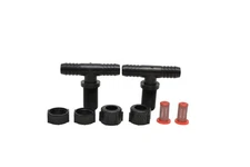 Valley Industries Polypropylene Tee Nozzle Body Kit - 11/16" MPS x 3/8" HB, 2...