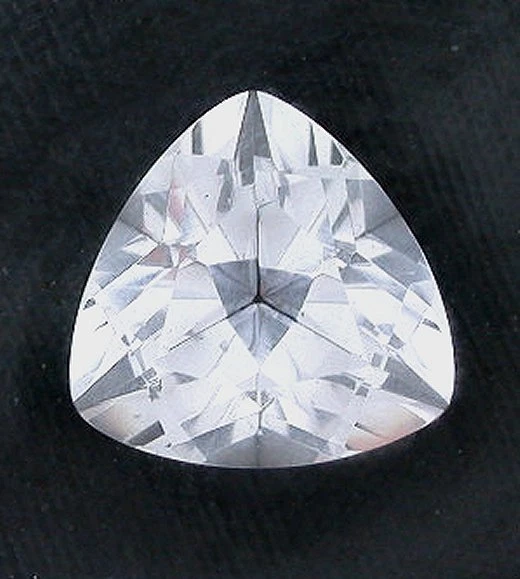 One 7mm Trilliant Trillion Triangle White Topaz Gem Stone Gemstone Faceted