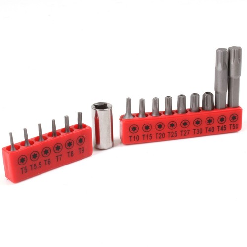 Set Chiavi Torx A Brugola 9pz Medio -Chiave Esagonali Stella Forma L Dal T10 Fino T50 Materiale Acciaio ABS - Foto 11