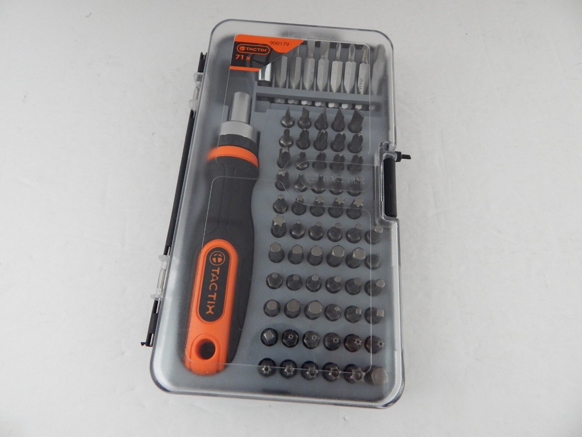 Tactix 900179 71 PCS Premium Screwdriver & Bit Set New | eBay