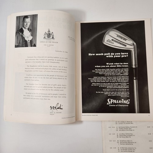 Canadian Golf Review Magazine 1965 1966 Seagram Gold Cup Open Jack Nicklaus - Picture 10 of 21