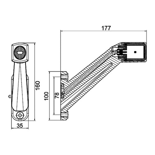 Right Clearance Light HELLA 2XS 011 744-041 Top German Quality - Picture 3 of 6