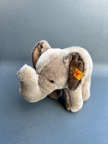 Trampili Elefant Steiff 064487 Grau Stofftier Plüschtier Knopf im Ohr Original