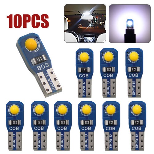 10Pcs T5 Wedge Car Interior Accessories Dashboard Instrument LED Light Lamp Bulb - Picture 2 of 17