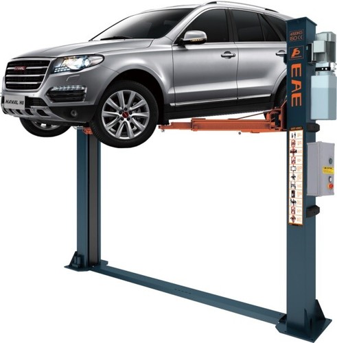 2 POST LIFT /CAR VEHICLE RAMP 4T TWO POST/AUTO RELEASE INC. INSTALL ...