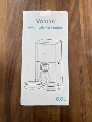 VOLUAS Automatic Pet Feeders for Cats and Dogs, Dry Food Dispenser, 6.0 L 
