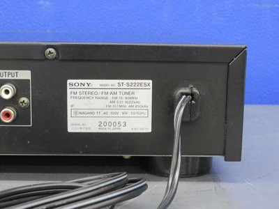 SONY ST-S222ESX FM/AM tuner - Good Condition | eBay