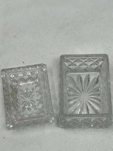 MINI CAJA ATAÚD TRITSCHLER WINTERHALDER VINTAGE CON CORTE DE CRISTAL DE PLOMO ALEMANIA CON CAJA - Imagen 7 de 8