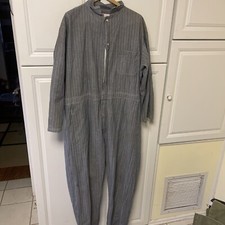 Vintage Adolphe Lafont France jumpsuit, work coveralls X19 LEAD WORK Size 50