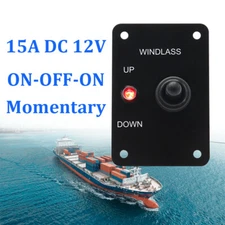 Marine Boat Trim Anchor Windlass Winch Momentary Switch Control Panel UP/DOWN