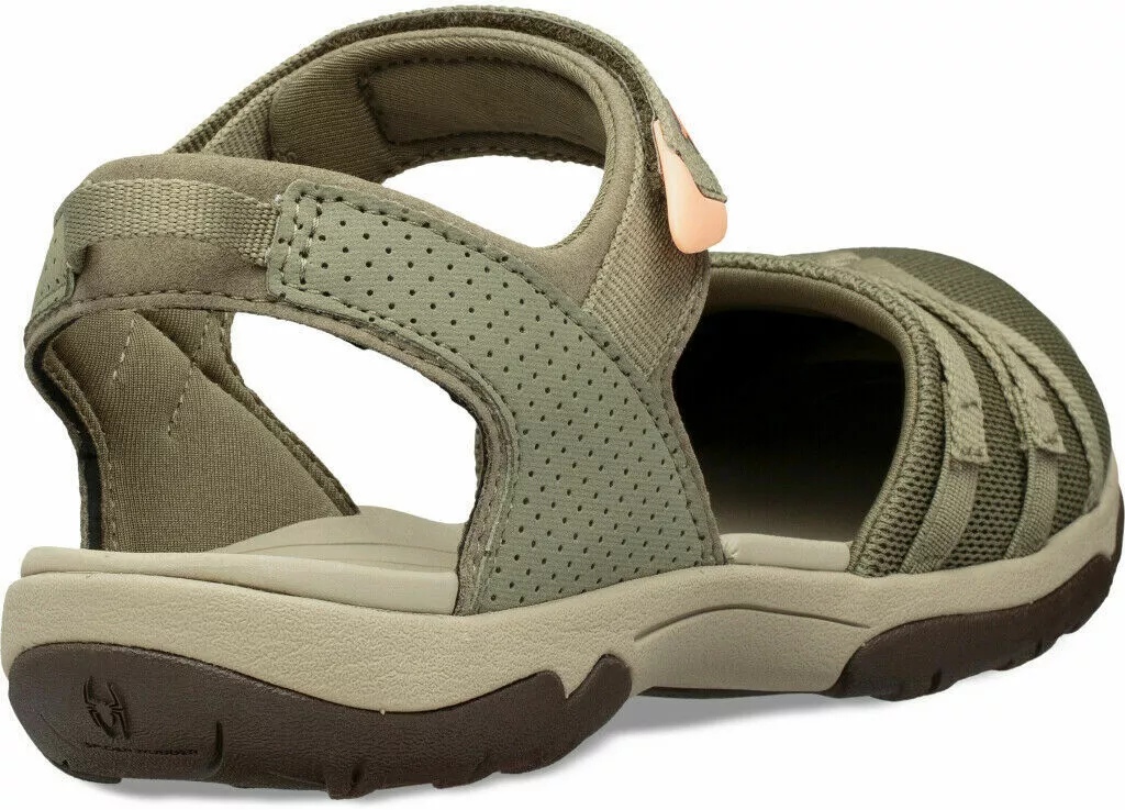 Teva Tirra Closed Toe Women s Walking Sandals Burnt Olive UK 3 RRP