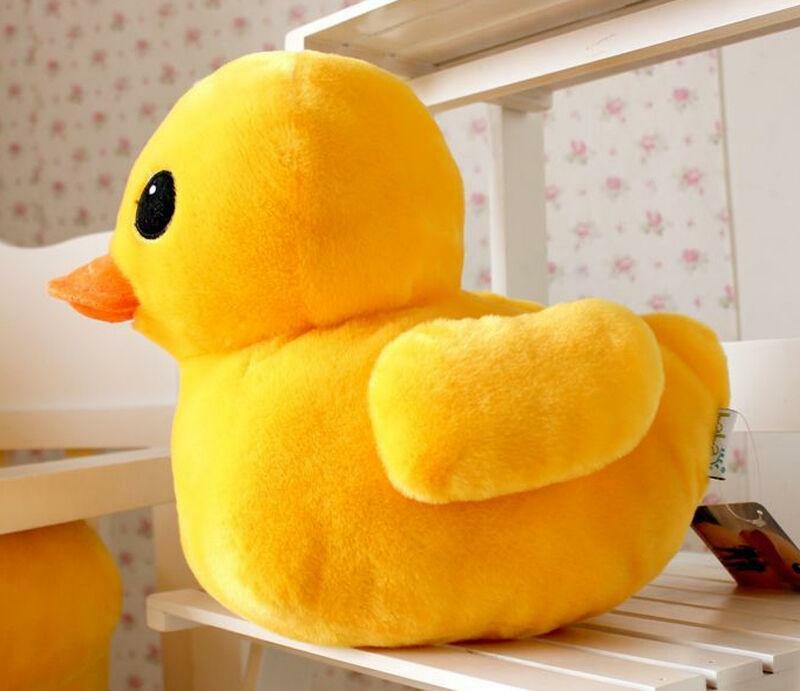 large stuffed yellow duck
