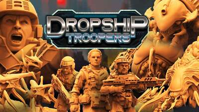 Dropship Troopers Miniatures (Full Set) | Papsikels | Sci-Fi Tabletop TTRPG Mini