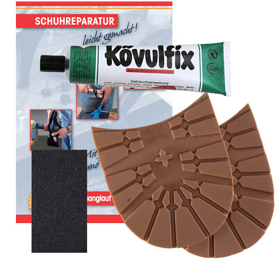 Langlauf Schuhabsatz-Reparaturset – Gummiabsatz & Kleber Für Wanderschuhe, Größe Wählbar