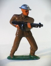 Vintage Barclay Manoil WWII Slush Cast Army Soldier with Gun
