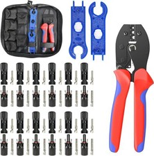 Solar Crimper MC4 PV Crimping Pliers Cable Terminal Tool 10 Pair Cable Connector