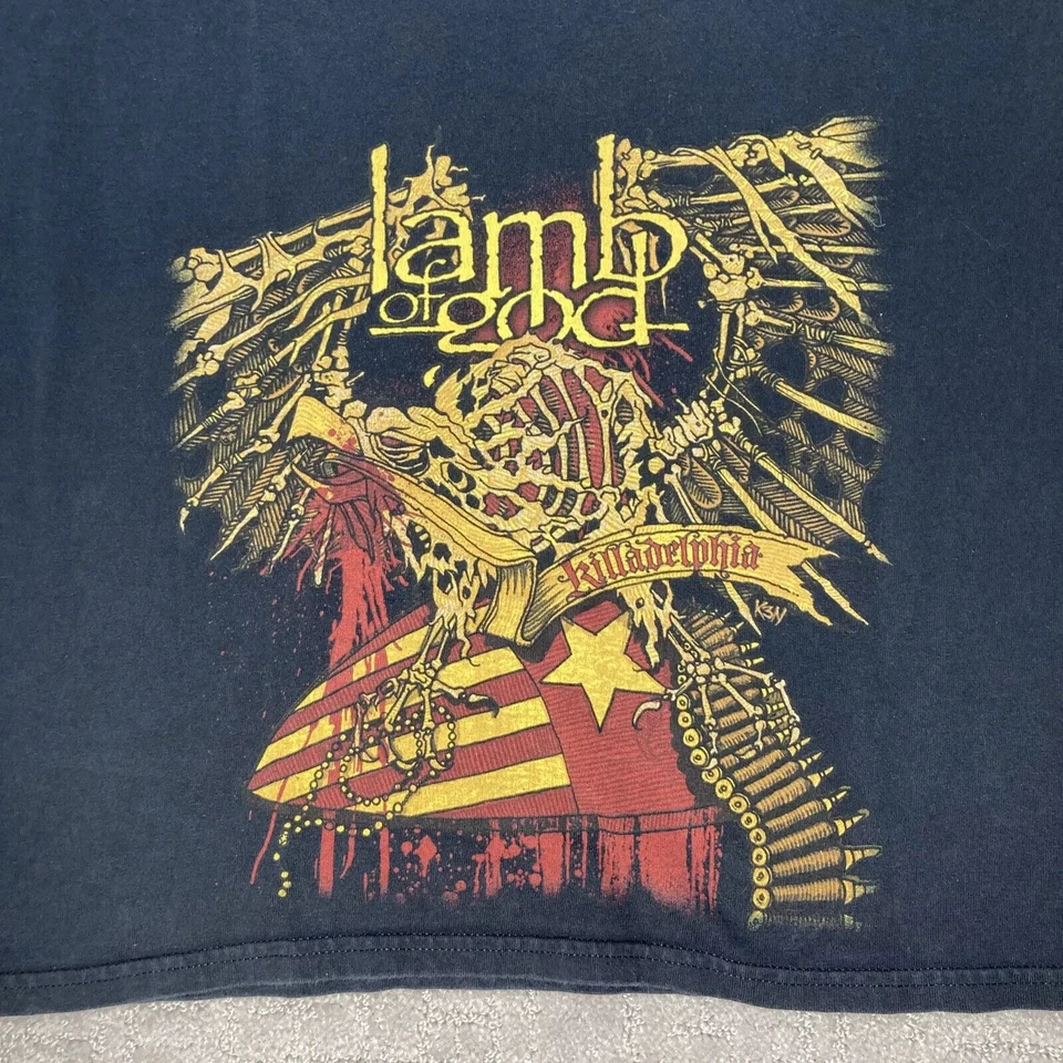 Camiseta Y2K Lamb of God Band Burn The Priest Killadelphia Talla YL Lote de 2 Foto 4 de 4
