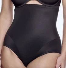 NAOMI NICOLE Luxe Shaping Black Firm Control Hi Waist Brief NEW Womens Sz L 2XL