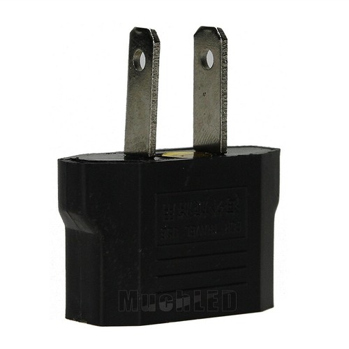 Lots EU Euro Europe to US USA Power Jack Wall Plug Adapter Travel Converter - Picture 13 of 17