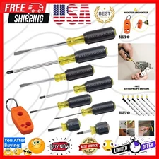 Screwdriver Set with Magnetizer / Demagnetizer for Magnetic Tips, Flathead an...