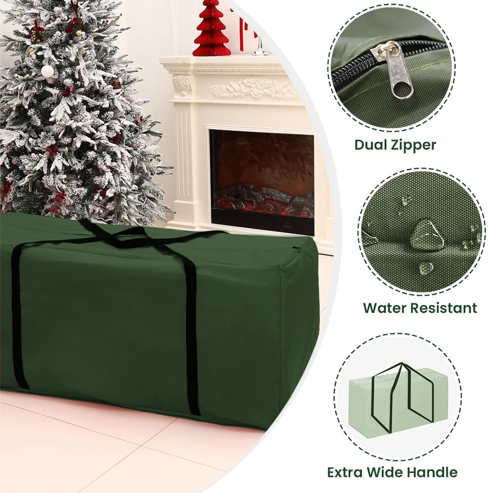 Large Christmas Tree Storage Bag Container for 7/9/10/12ft Xmas Tree with Handle - Image 3 of 4
