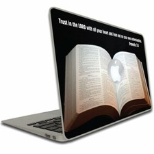 Proverbs 3:5 Bible Verse Macbook Air or Macbook Pro Skin - FREE SHIPPING
