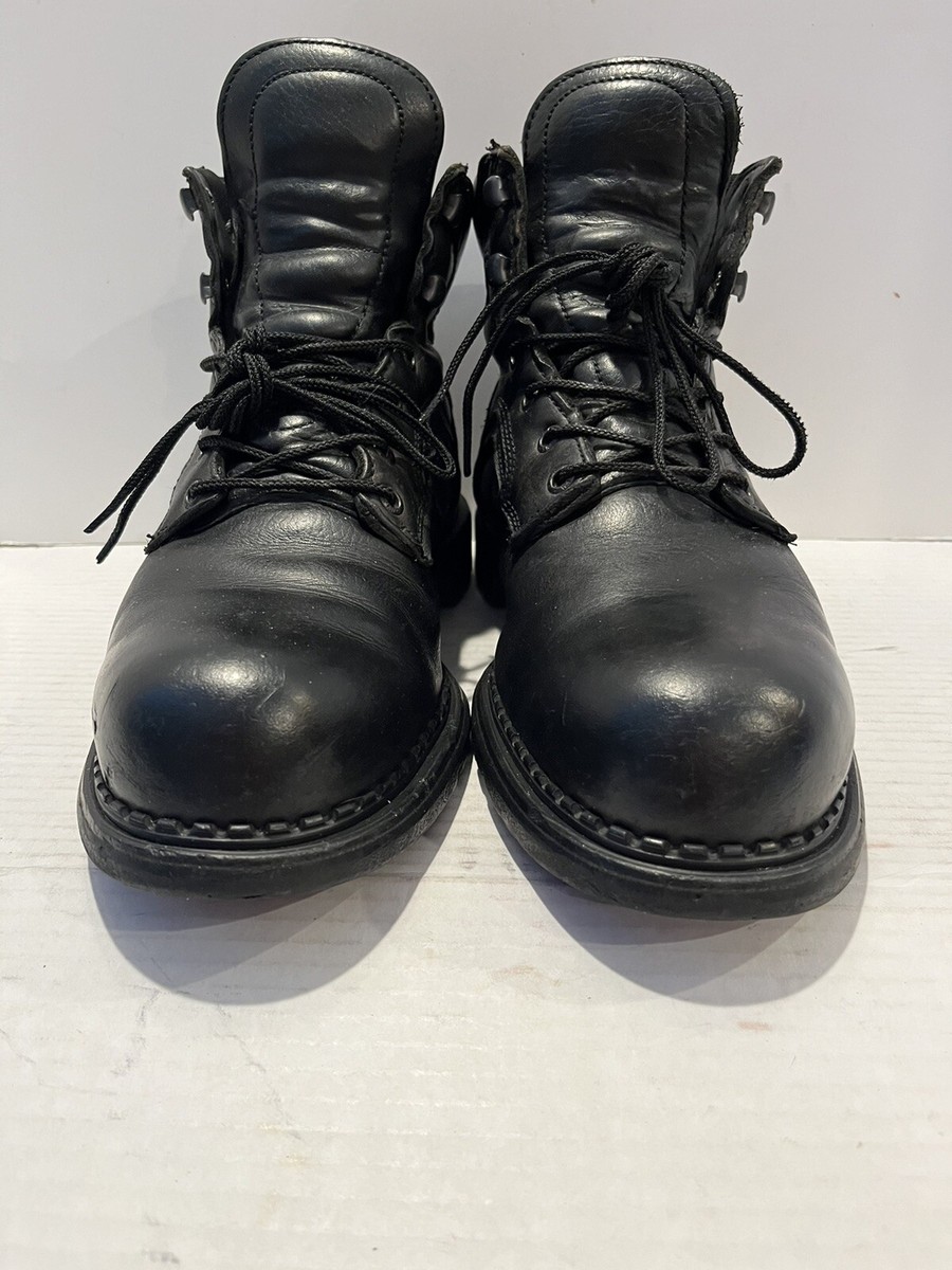 Red Wing ASTM F 2892-11 EH Black Leather Boots Made In USA  display picture 2