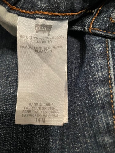 Levis 505 Womens Jeans Medium Blue Wash Straight Leg Size 14M - Picture 5 of 5