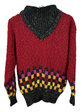 Vintage Career Club Nubby Sweater Textured Mock Turtleneck 80s Womens Small