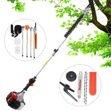 52CC 10-in-1 Gas String Trimmer & Brush Cutter with Attachments