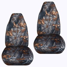 Fits Suzuki Samurai Front Car Seat Covers Camo Reedswetlandhawaii Prints....