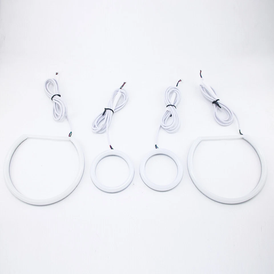 Anillo de halo de ojos de ángel LED de algodón RGB para Chevrolet Chevy Camaro SS LT ZL1 2010-15 Foto 3 de 4